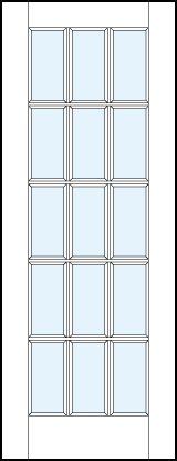 interior french style doors with glass panel and square true divided lites design creating 15 sections