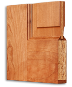 Cross section of TruStile Reserve wood door
