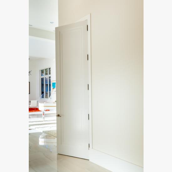 This home features 10' tall TS1000 doors in MDF with Miracle (MR) moulding and Flat (C) panel.