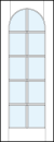 interior glass french doors with true divided lites for ten glass panels and tall rounded top panel
