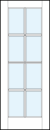 custom front entry glass french doors with true divided lites creating eight sections