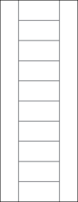 TM10000 flush door with simulated 10-panel stacked panel look