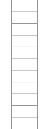 TM11000 flush door with simulated 11-panel stacked panel look