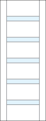 TM5010 door with five stopped-in narrow glass panels