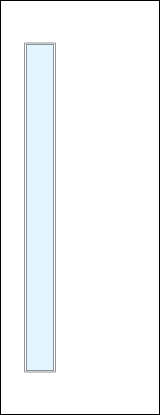 TMFG1010 with single narrow lite of glass off center