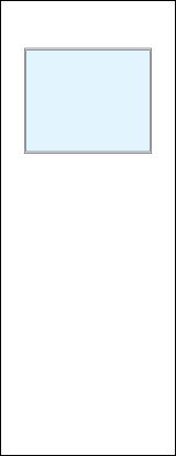 TMFG flush door with single rectangular glass panel near top