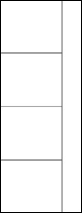 horizontal panel door interior with three parallel kerf cuts dividing door into thirds and one right vertical cut