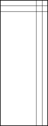 horizontal panel door interior with two right vertical and two top horizontal kerf cuts