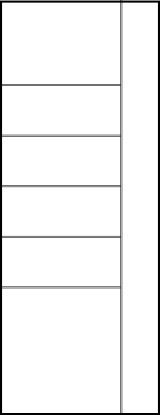horizontal panel door front entry with five horizontal kerf cuts near the center and right vertical cut
