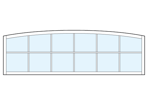 arch top front entry modern transom windows with twelve square glass sections