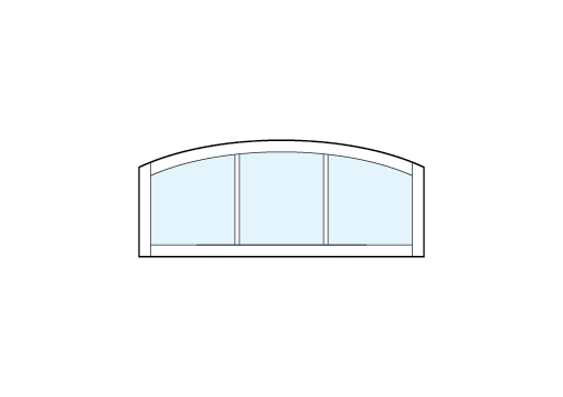 arch top front entry modern transom windows with three vertical true divided lites
