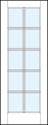 interior glass french doors with ten square panes with true divided lites