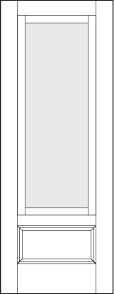 front entry glass french doors with solid screen insert and raised bottom panel