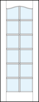 interior glass french doors and rectangle true divided lites design for 12 pane appearance with slight top arch