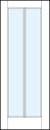 front entry glass french doors with vertical center true divided lites