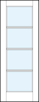 4 lite interior craftsman french door