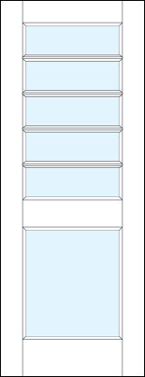 modern front entry french doors with two glass panels and five horizontal true divided lites