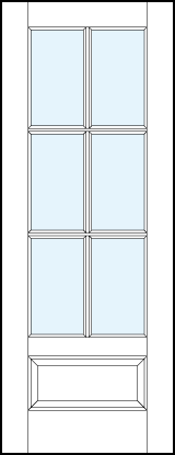 custom front entry glass french doors with six true divided lites and raised bottom panel