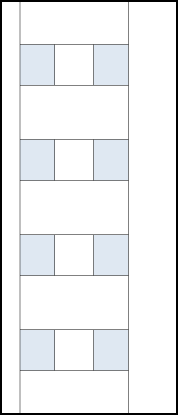 modern contemporary doors interior with four sets of small glass panels separated by five rails and asymmetric stiles