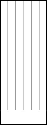 interior door with wide vertical planks and bottom horizontal rail