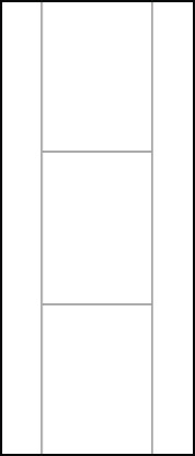 contemporary modern doors front entry with three large center rails  and wide stiles