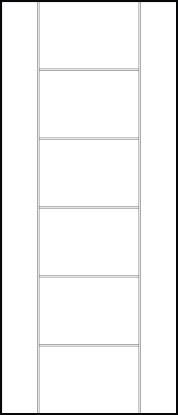 modern contemporary doors front entry with six equal sized central panels and wide stiles