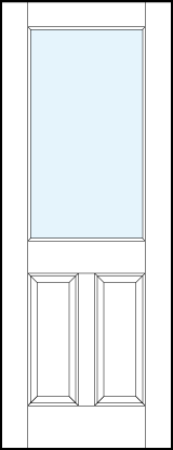 interior glass panel doors with dual bottom raised panel