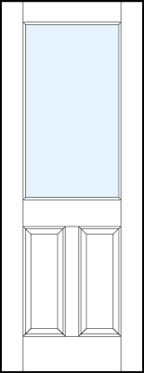 front entry glass panel doors with dual bottom raised panel