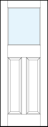 interior panel doors with glass up top and tall dual bottom raised panels