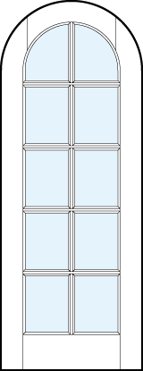 radius top interior glass french doors with true divided lites for ten glass panels