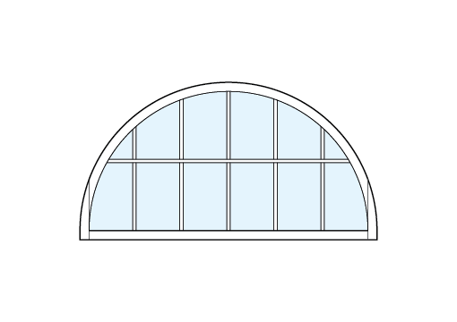 radius top front entry modern transom windows with twelve square glass sections