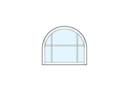 radius top front entry craftsman style transom windows with two glass panes true divided lites and four small panes