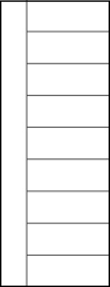 horizontal panel door front entry with eight horizontal kerf cuts equally spaced and vertical left cut