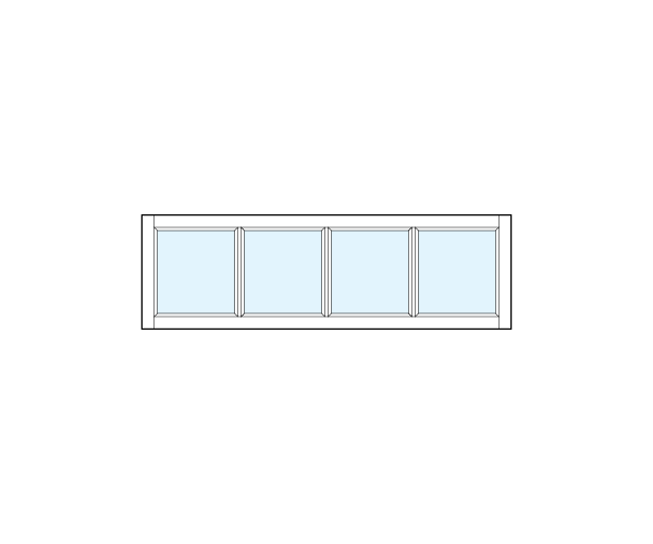 interior transom windows with four vertical true divided lit