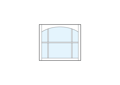 front entry craftsman style transom windows with two glass panes true divided lites and four smaller panes with arch