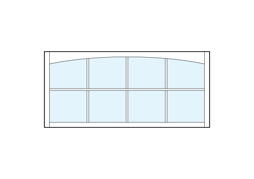 front entry craftsman style transom windows with eight glass panes true divided lites with arch-top