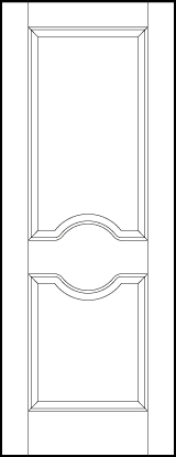 2 panel square top interior door