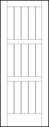 v groove interior doors with barn style look with 15 vertical slat and three horizontal look