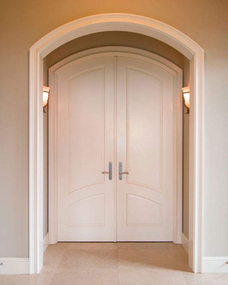 Interior doors with arched tops