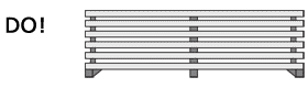 Stack doors horizontally with support in center