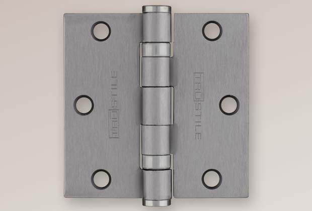 silver hinge with trustile logo