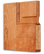 Cross section of TruStile Reserve wood door