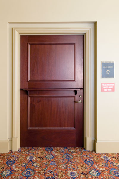 Custom dutch door in mahogany