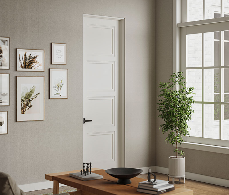 TS4100 door showing new customizable tiered molding