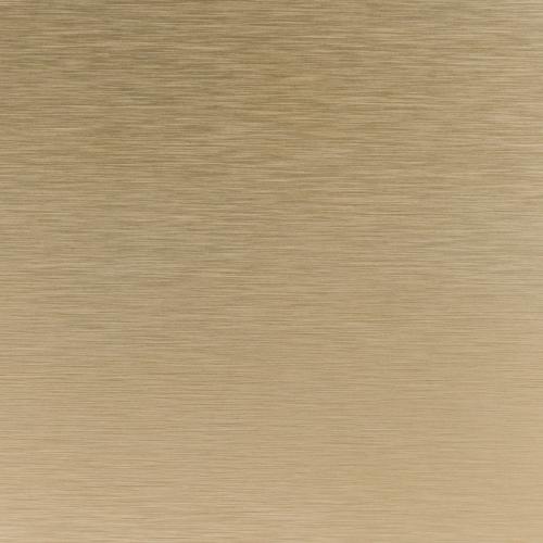 Brushed aluminum with anodized brass finish