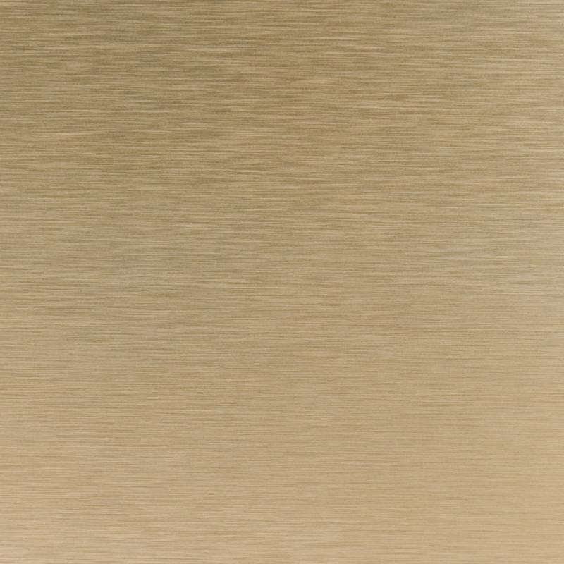 Brushed aluminum with anodized brass finish