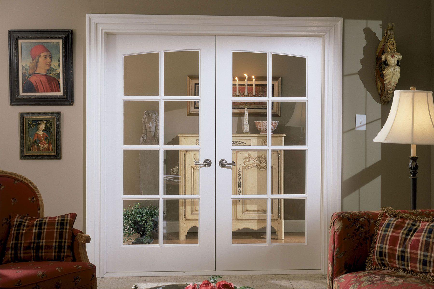 dual interior glass doors