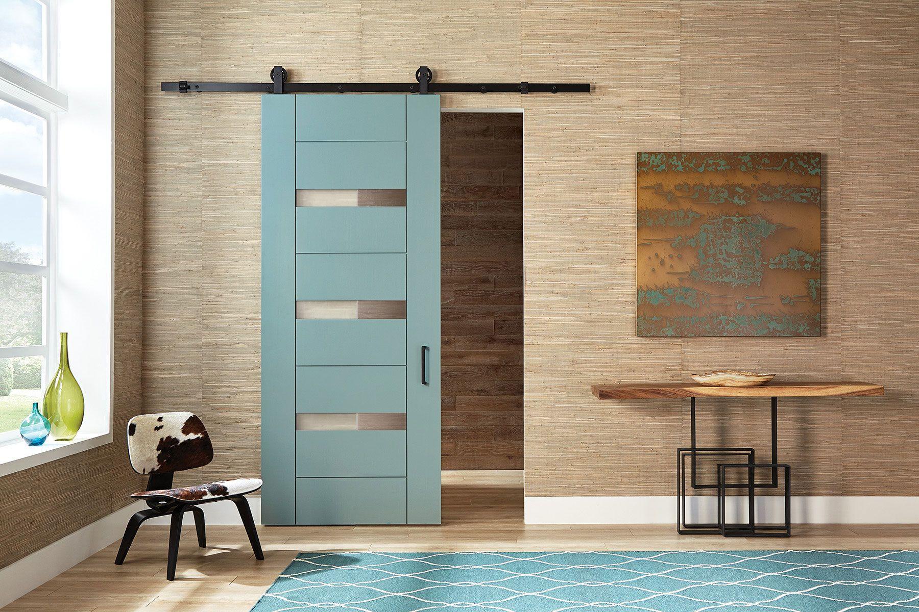 teal barn style modern contemporary doors