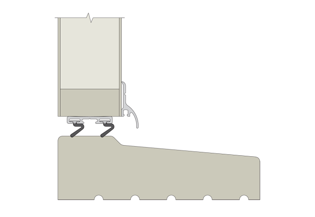 cross section drawing of solid wood silll