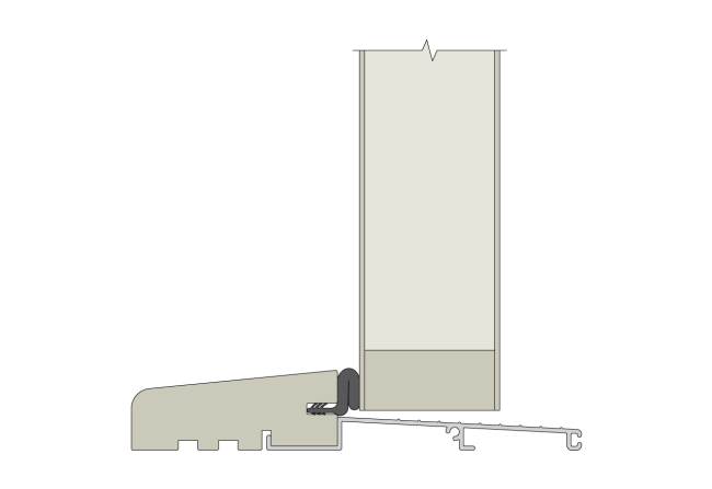 wood outswing sill for exterior doors